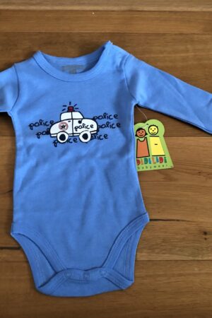 Body dlouhy rukav 0-3m modre