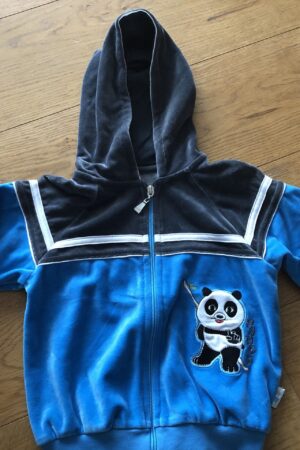 Mikina modra panda 98