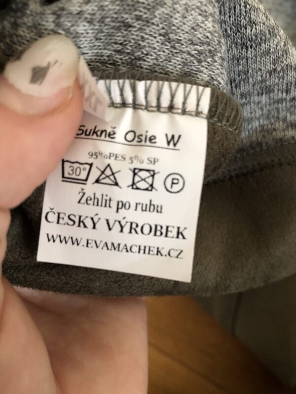 Sukně šedá Eva Machek XXL - Image 3